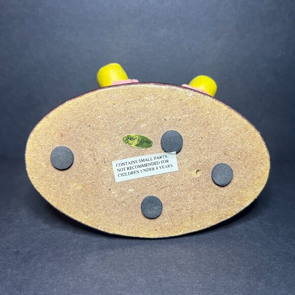 VTG Whimsical Decorative Multicolor Clay Art Mama Bear w/ 3 Cubs Figurine 3.5" - Picture 6 of 6